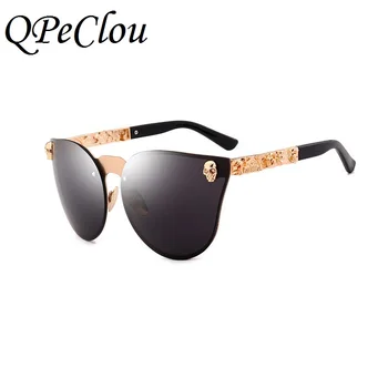 QPeClou 2017 New Unisex Metal Pilot Sunglasses Brand Female Rose Gold Sun Glasses Women Skull Mirror Flat Cat Eye Eyewear
QPeClou 2017 New Unisex Metal Pilot Sunglasses Brand Female Rose Gold Sun Glasses Women Skull Mirror Flat Cat Eye Eyewear