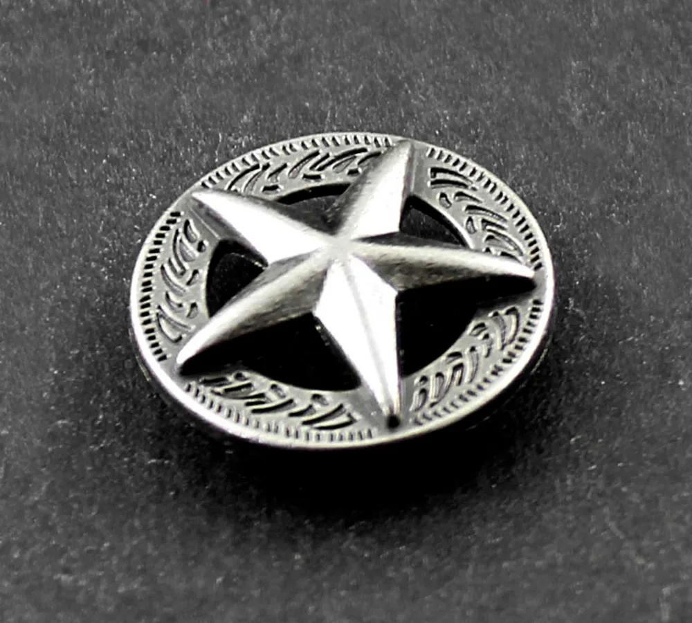 5pcs Screw Back Studs Rivets Western Star Concho bag wallet Art Decoration leathercraft accessories #0039
5pcs Screw Back Studs Rivets Western Star Concho bag wallet Art Decoration leathercraft accessories #0039