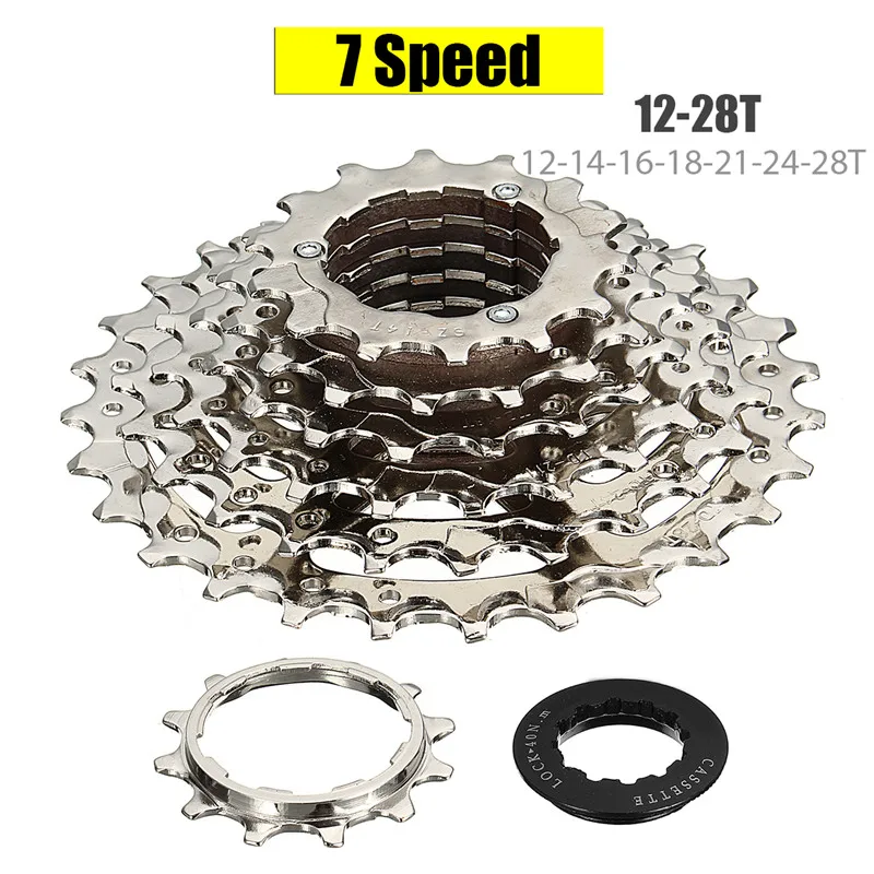 7 speed mountain bike cassette
