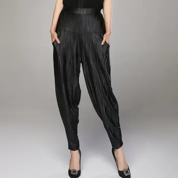 black Harlan pants women spring summer new plus size mom casual pants wide leg pants loose Elastic waist flare trousers Female
black Harlan pants women spring summer new plus size mom casual pants wide leg pants loose Elastic waist flare trousers Female