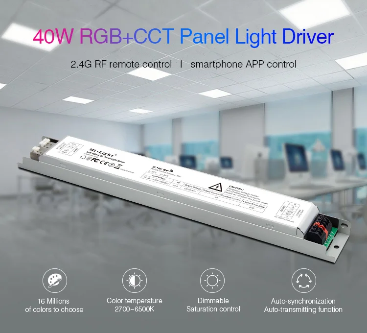 Miboxer RGB+CCT 40W led Panel Light Driver PL5 2.4G wireless Smart Panel Remote Controller
Miboxer RGB+CCT 40W led Panel Light Driver PL5 2.4G wireless Smart Panel Remote Controller