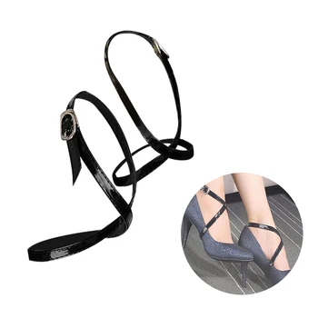 MUSEYA Fashionable High Heels Leather Flexible Detachable Shoelace Accessories Shoe Straps (Black)
MUSEYA Fashionable High Heels Leather Flexible Detachable Shoelace Accessories Shoe Straps (Black)