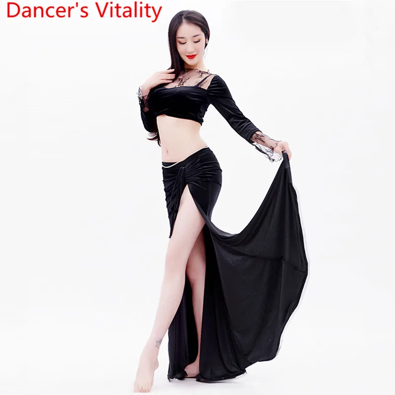 New Arrival Belly Dance Practice Clothes Adult Indian Oriental Dance Performance Costume Velour Top Drawstring Long Skirt Set
New Arrival Belly Dance Practice Clothes Adult Indian Oriental Dance Performance Costume Velour Top Drawstring Long Skirt Set