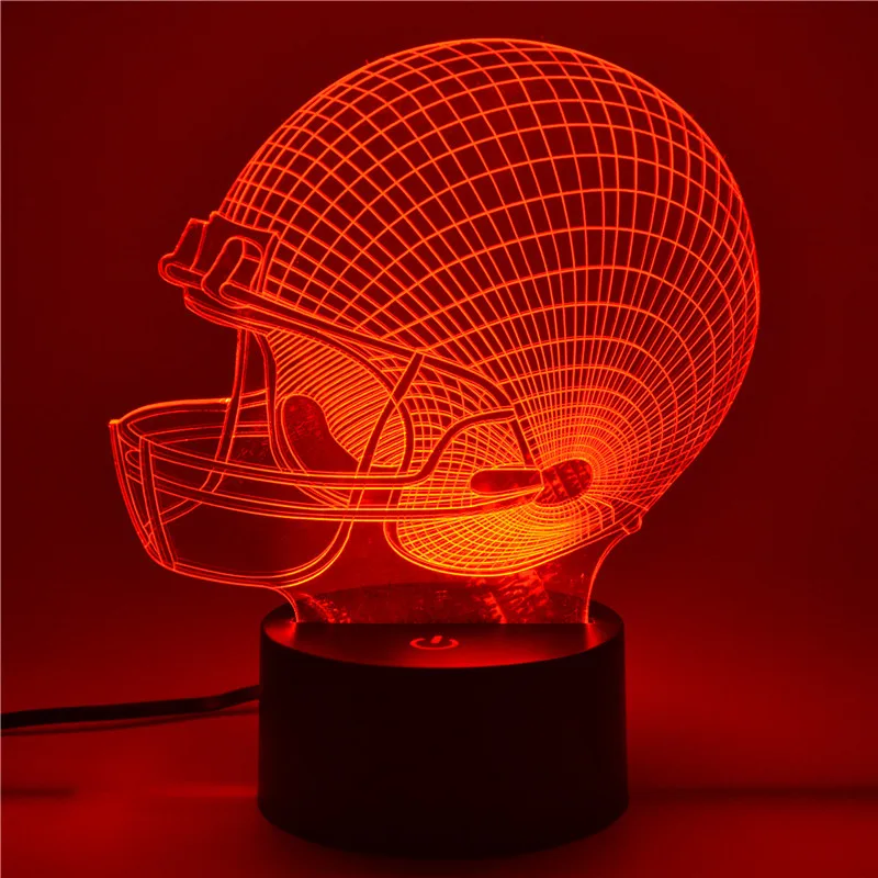 England Patriots Football Caps Helmet 7 Color LED Night Light Acrylic 3D Stereoscopic Vision- 3D-58
England Patriots Football Caps Helmet 7 Color LED Night Light Acrylic 3D Stereoscopic Vision- 3D-58