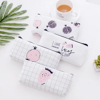 Cute fruit pomegranate strawberry Pencil Bag papelaria canvas Pencil Case stationery material escolor school supplies
Cute fruit pomegranate strawberry Pencil Bag papelaria canvas Pencil Case stationery material escolor school supplies