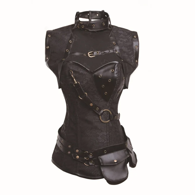 50PCS/LOT Latex Gothic Clothing Sexy Brown Steel Bone Corset Steampunk Waist Trainer Corsets And BustiersTop Women Corsets
50PCS/LOT Latex Gothic Clothing Sexy Brown Steel Bone Corset Steampunk Waist Trainer Corsets And BustiersTop Women Corsets