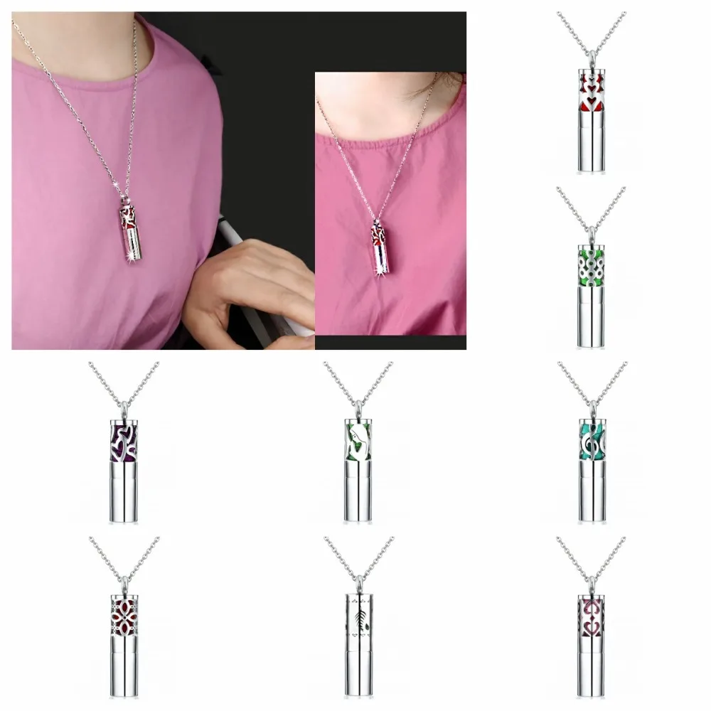Aromatherapy Essential Oils Necklace chain Vintage Hollow Out Storage Diffuser Locket Pendant 316L Stainless Steel 12Pad as gift
Aromatherapy Essential Oils Necklace chain Vintage Hollow Out Storage Diffuser Locket Pendant 316L Stainless Steel 12Pad as gift
