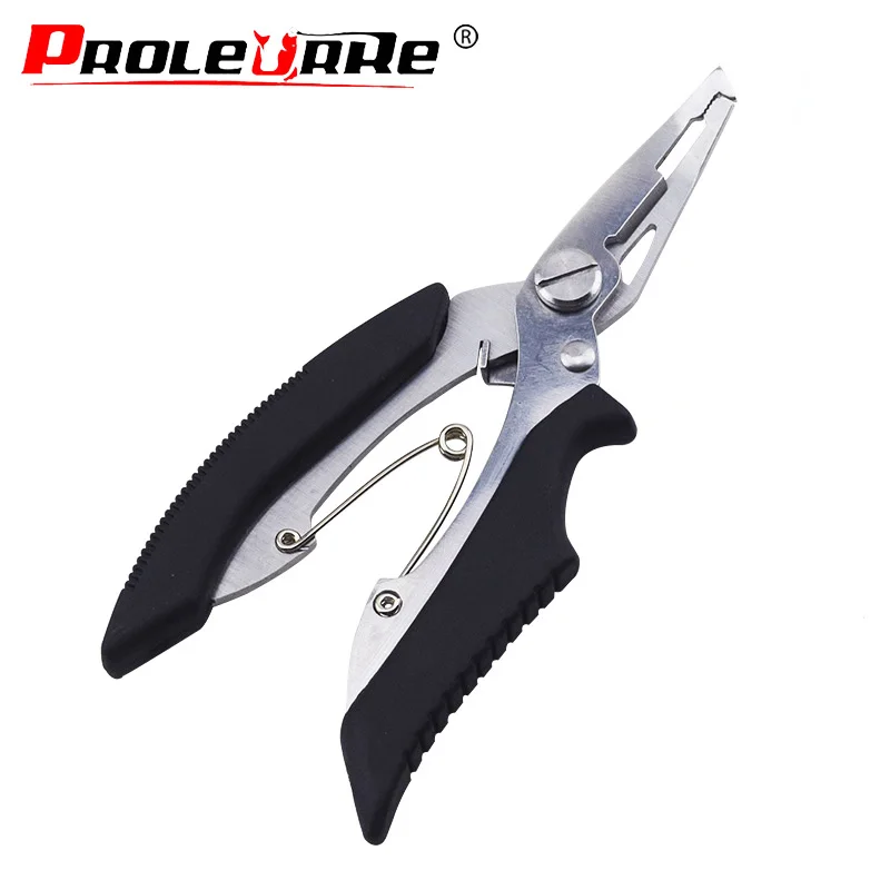 Proleurre Stainless Steel Fishing Pliers with package Scissors Line Cutter Remove Hook Fishing Tackle Tool black/blue
Proleurre Stainless Steel Fishing Pliers with package Scissors Line Cutter Remove Hook Fishing Tackle Tool black/blue