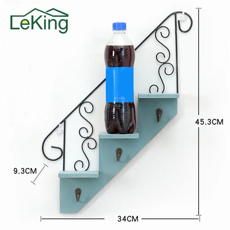 Stair-Shaped Hook Hanger Wall Decorative Flower Rack Living Room Storage Planter Chest Hanging Shelf for Storage Sundries
Stair-Shaped Hook Hanger Wall Decorative Flower Rack Living Room Storage Planter Chest Hanging Shelf for Storage Sundries