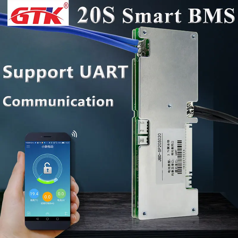 20S 72V 30A 40A 50A 60A smart BMS with bluetooth APP communication function for 72V 35Ah 40Ah electric bike Li-ion Battery Pack
20S 72V 30A 40A 50A 60A smart BMS with bluetooth APP communication function for 72V 35Ah 40Ah electric bike Li-ion Battery Pack