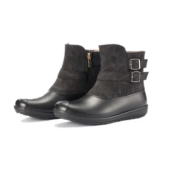 Rouroliu Women Winter Warm Lining Rain boots Waterproof Water Shoes Woman Slip-on Rivet Buckle Ankle Wellies Snow Boots RT397
Rouroliu Women Winter Warm Lining Rain boots Waterproof Water Shoes Woman Slip-on Rivet Buckle Ankle Wellies Snow Boots RT397