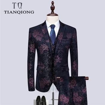 TIAN QIONG Men Wedding Suits 2019 Latest Coat Pant Designs Slim Fit Mens Stage Suits Brand Fashion Printed Prom Party Wear
TIAN QIONG Men Wedding Suits 2019 Latest Coat Pant Designs Slim Fit Mens Stage Suits Brand Fashion Printed Prom Party Wear