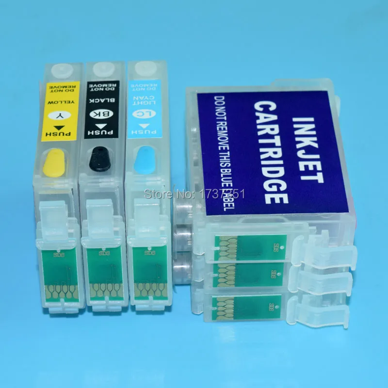T0821-T0826 refill inkjet cartridge with auto reset chip for Epson R390 RX590 R270 RX690 R290 R295 RX615 RX610 printer
T0821-T0826 refill inkjet cartridge with auto reset chip for Epson R390 RX590 R270 RX690 R290 R295 RX615 RX610 printer