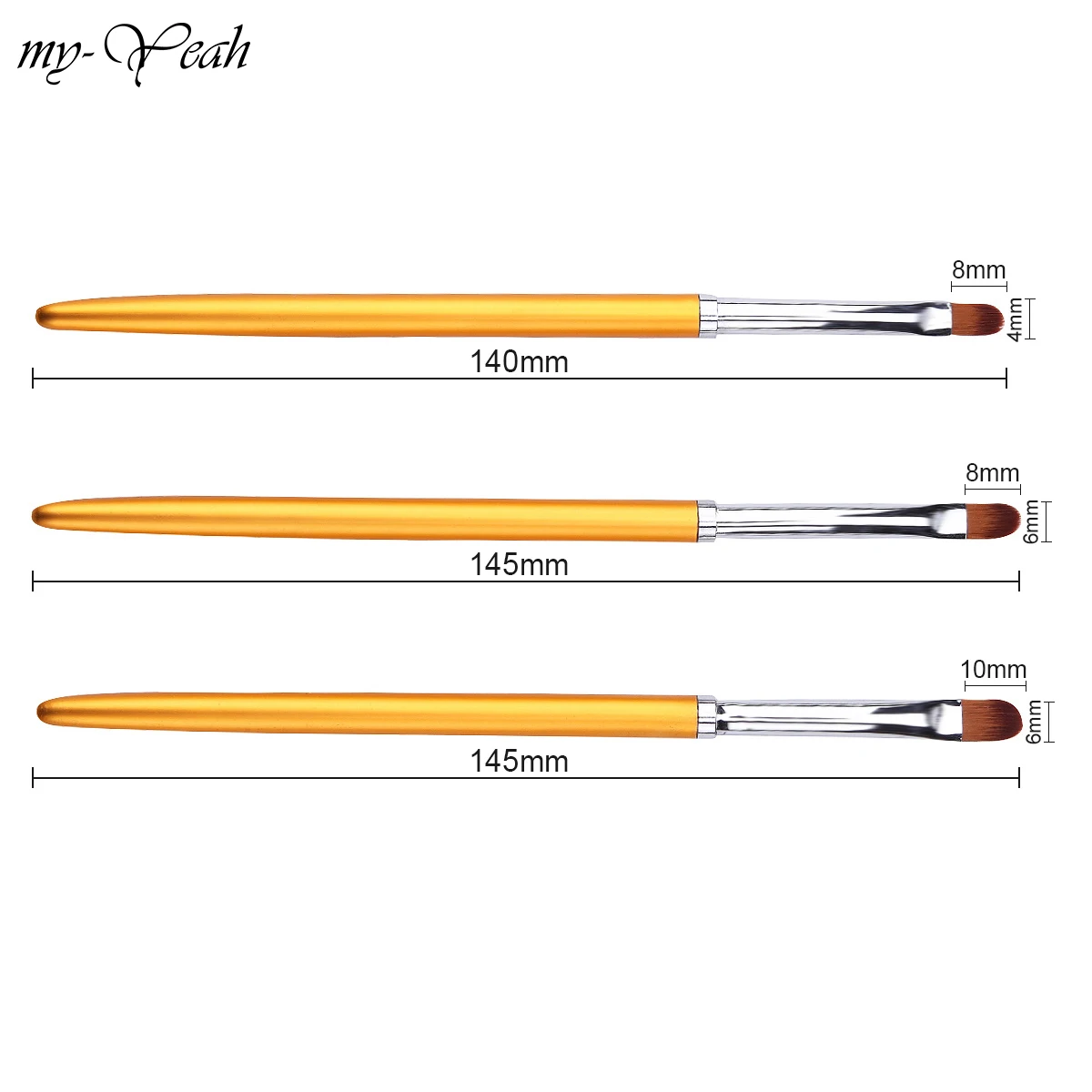 my-Yeah 3pcs Nail Art Metal Handle Acrylic UV Gel Extension Builder Petal Flower Painting Drawing Brush Manicure Tools
my-Yeah 3pcs Nail Art Metal Handle Acrylic UV Gel Extension Builder Petal Flower Painting Drawing Brush Manicure Tools