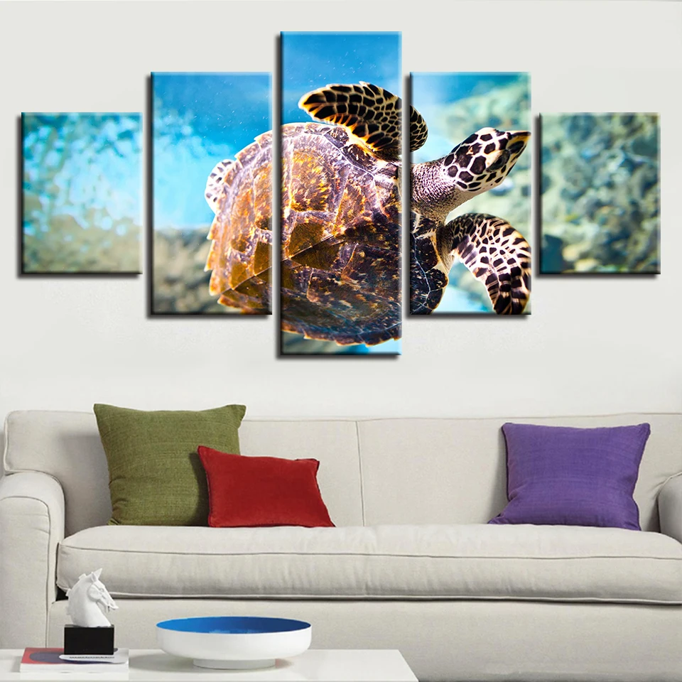 Art Frame Poster Modular Canvas Pictures 5 Pieces Underwater Animal Turtle Landscape Painting Room Wall Modern Prints Decoration
Art Frame Poster Modular Canvas Pictures 5 Pieces Underwater Animal Turtle Landscape Painting Room Wall Modern Prints Decoration