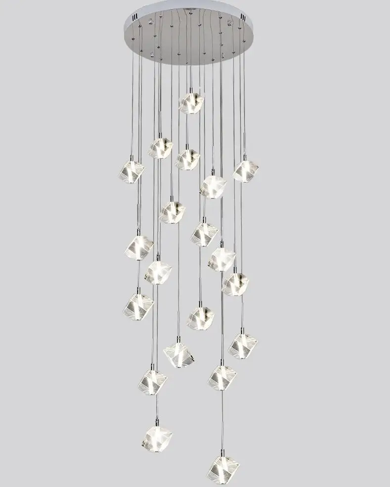 Living room Large Led cube pendant lights lustre Staircase crystal cube pendant lamps Long crystal Stair lighting Hotel fixtures
Living room Large Led cube pendant lights lustre Staircase crystal cube pendant lamps Long crystal Stair lighting Hotel fixtures