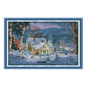 Joy Sunday cross stitch kits diy snowynight Christmas DMC14CT11CT cotton fabric livingroom hotel lobbypainting factory wholesale
Joy Sunday cross stitch kits diy snowynight Christmas DMC14CT11CT cotton fabric livingroom hotel lobbypainting factory wholesale
