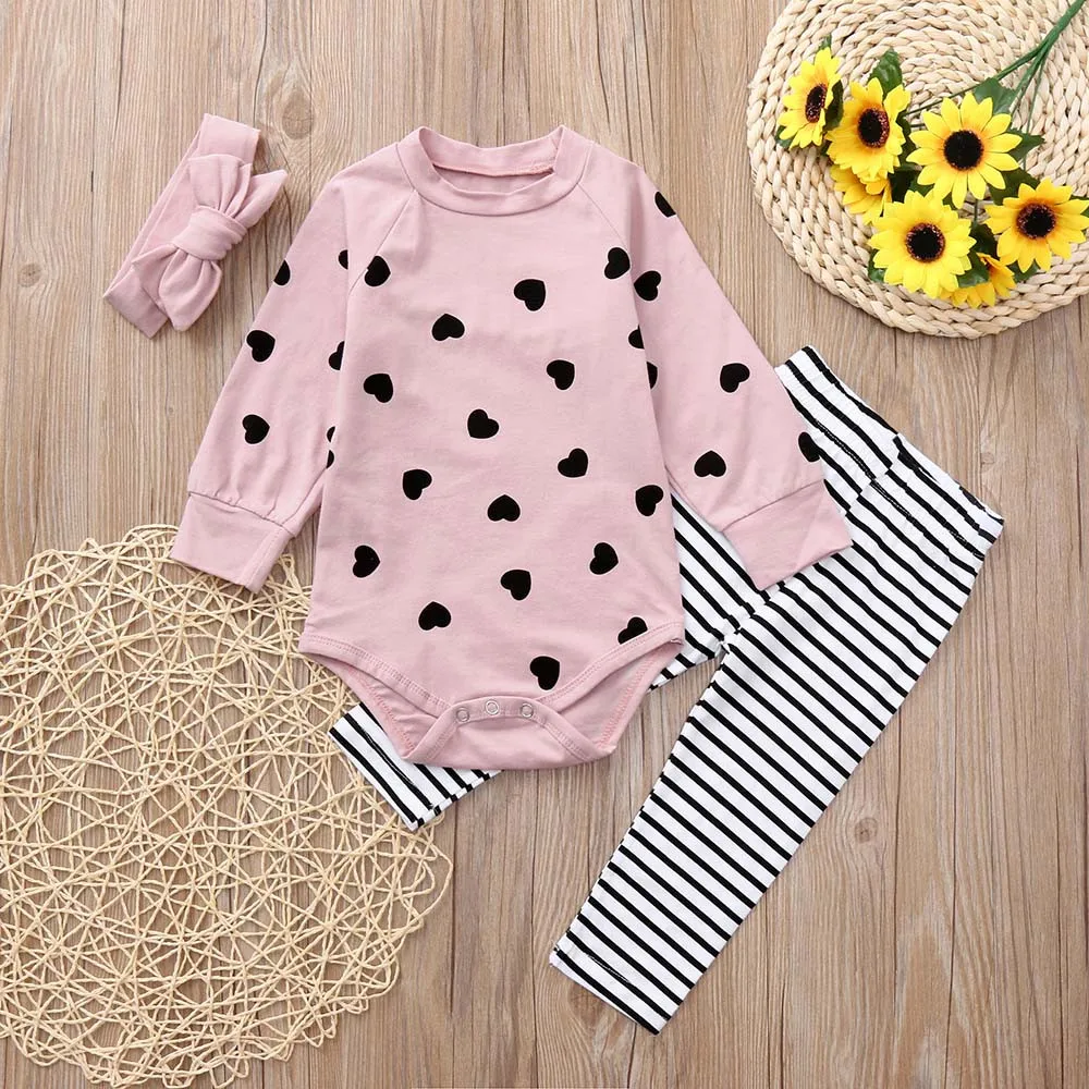 MUQGEW Newborn Baby Girls Boys Clothes Heart Print Long Sleeves Romper+Pants+Headband Outfits Toddler Sets Clothing Kids Winter
MUQGEW Newborn Baby Girls Boys Clothes Heart Print Long Sleeves Romper+Pants+Headband Outfits Toddler Sets Clothing Kids Winter
