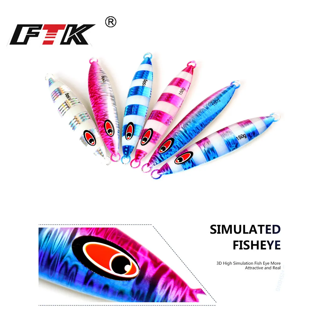 3D eyes 1PC 80G-250G Laser Body Back Luminous Metal Jig Lure Spoon Paillette Knife Artificial Hard Bait Sea Fishing Lure
3D eyes 1PC 80G-250G Laser Body Back Luminous Metal Jig Lure Spoon Paillette Knife Artificial Hard Bait Sea Fishing Lure