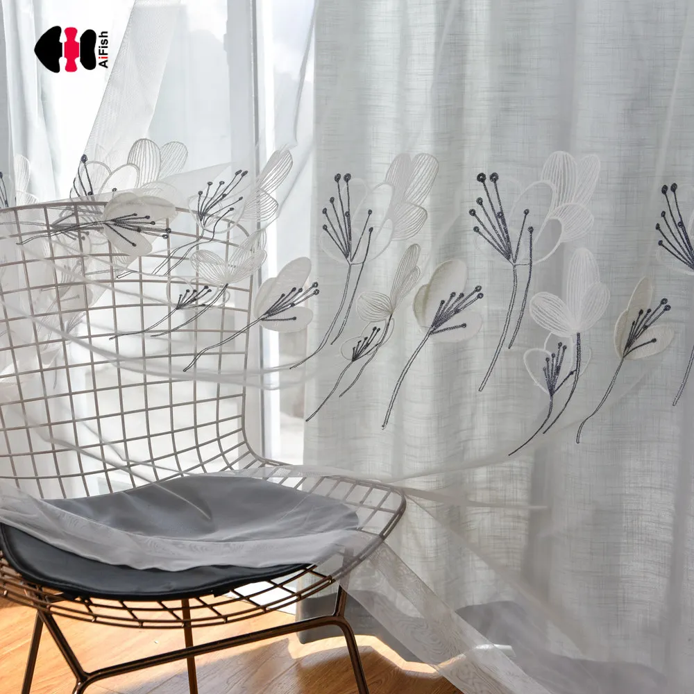 Pastoral Floral Embroidered Curtain Nets Cotton Line Wedding Bedroom Livingroom French Window Drapes Gauze WP059C
Pastoral Floral Embroidered Curtain Nets Cotton Line Wedding Bedroom Livingroom French Window Drapes Gauze WP059C