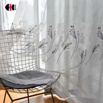 Pastoral Floral Embroidered Curtain Nets Cotton Line Wedding Bedroom Livingroom French Window Drapes Gauze WP059C
Pastoral Floral Embroidered Curtain Nets Cotton Line Wedding Bedroom Livingroom French Window Drapes Gauze WP059C