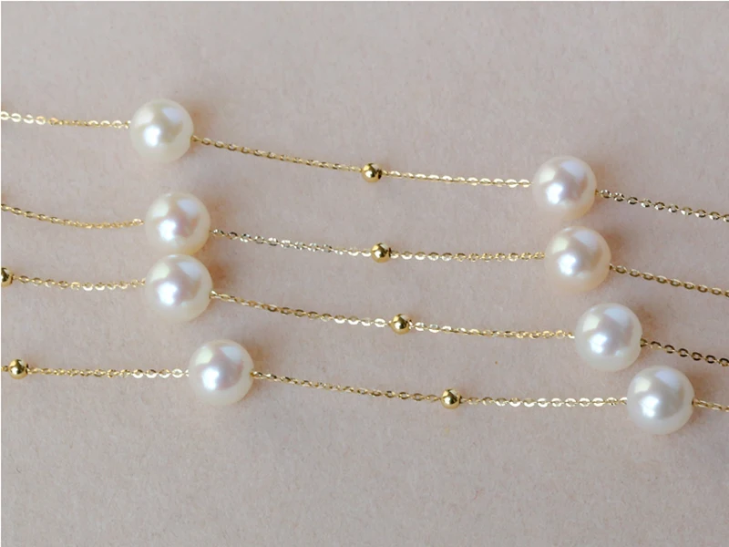 Classical 18k gold beads and pearls star family necklace choker sweater chain for women ladies Mom girls best gift in summer Classical 18k gold beads and pearls star family necklace choker sweater chain for women ladies Mom girls best gift in summer
