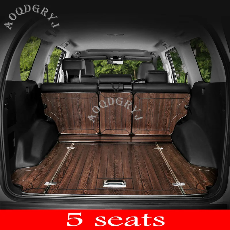 Wooden Rear trunk floor mat 5pcs For Toyota Land Cruiser Prado FJ150 5-seats 2010-2019 Car styling
Wooden Rear trunk floor mat 5pcs For Toyota Land Cruiser Prado FJ150 5-seats 2010-2019 Car styling
