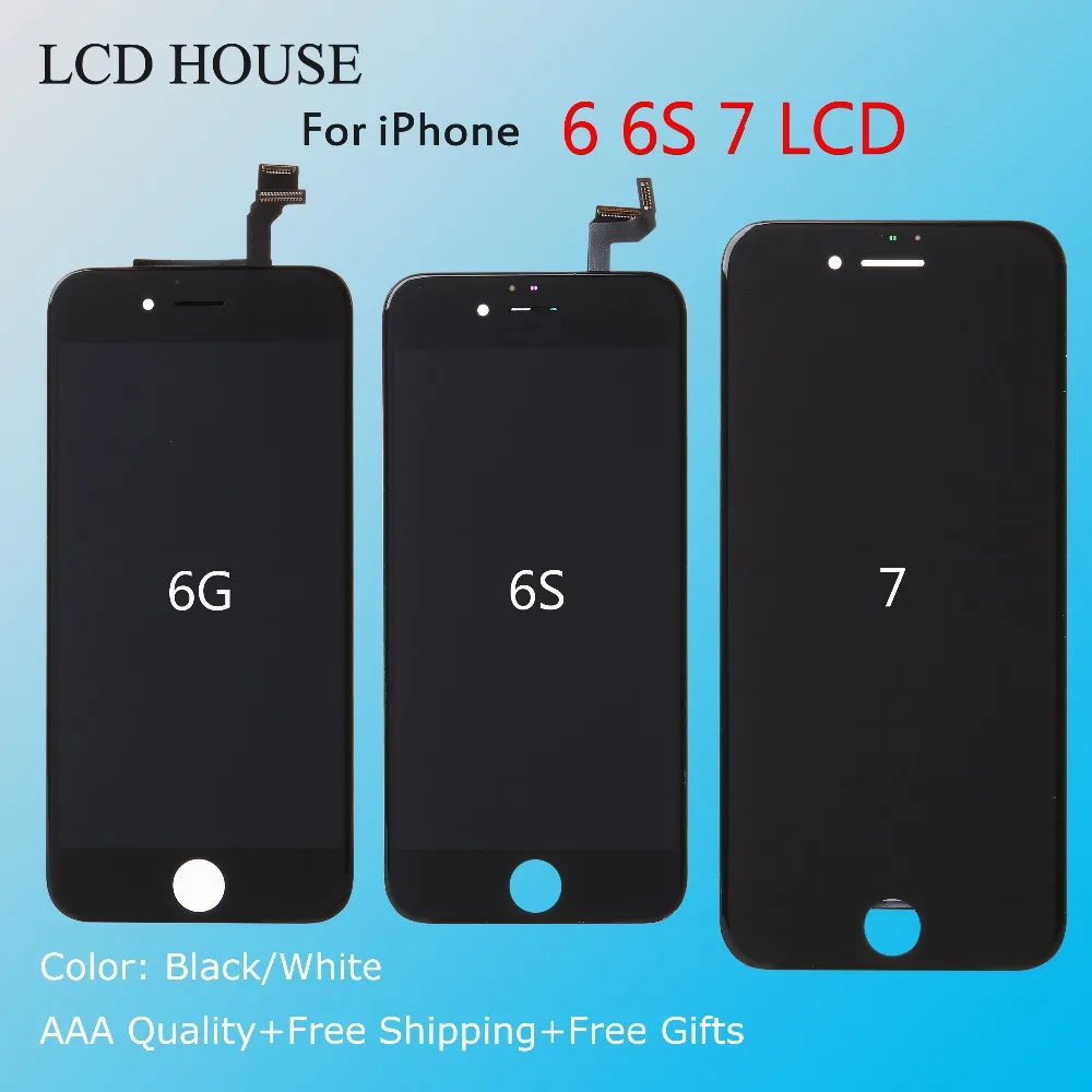 LCD HOUSE LCD AAA Display for iPhone 6 6S 7 Screen with 3D Touch Digitizer Assembly Complete Replacement Mobile Phone LCDs+Tools
LCD HOUSE LCD AAA Display for iPhone 6 6S 7 Screen with 3D Touch Digitizer Assembly Complete Replacement Mobile Phone LCDs+Tools