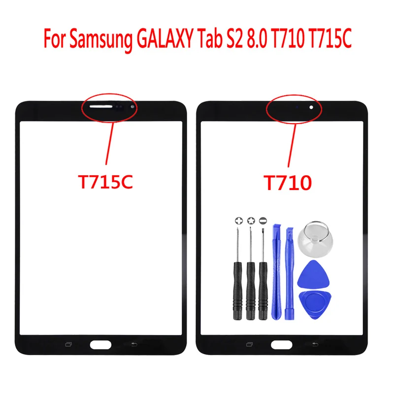 For Samsung Galaxy Tab S2 8.0 T710 T715 T715C Tablet Touch Panel LCD Screen Front Outer Glass Lens Cover Panel Replacement
For Samsung Galaxy Tab S2 8.0 T710 T715 T715C Tablet Touch Panel LCD Screen Front Outer Glass Lens Cover Panel Replacement