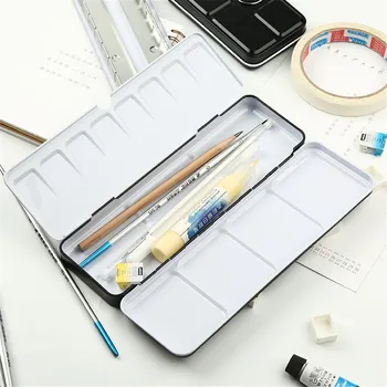 1pc Empty Watercolor Paints Tins Box 12/24 Colors Palette Paint Storage Holder Pencil Case School Stationery Supply
1pc Empty Watercolor Paints Tins Box 12/24 Colors Palette Paint Storage Holder Pencil Case School Stationery Supply