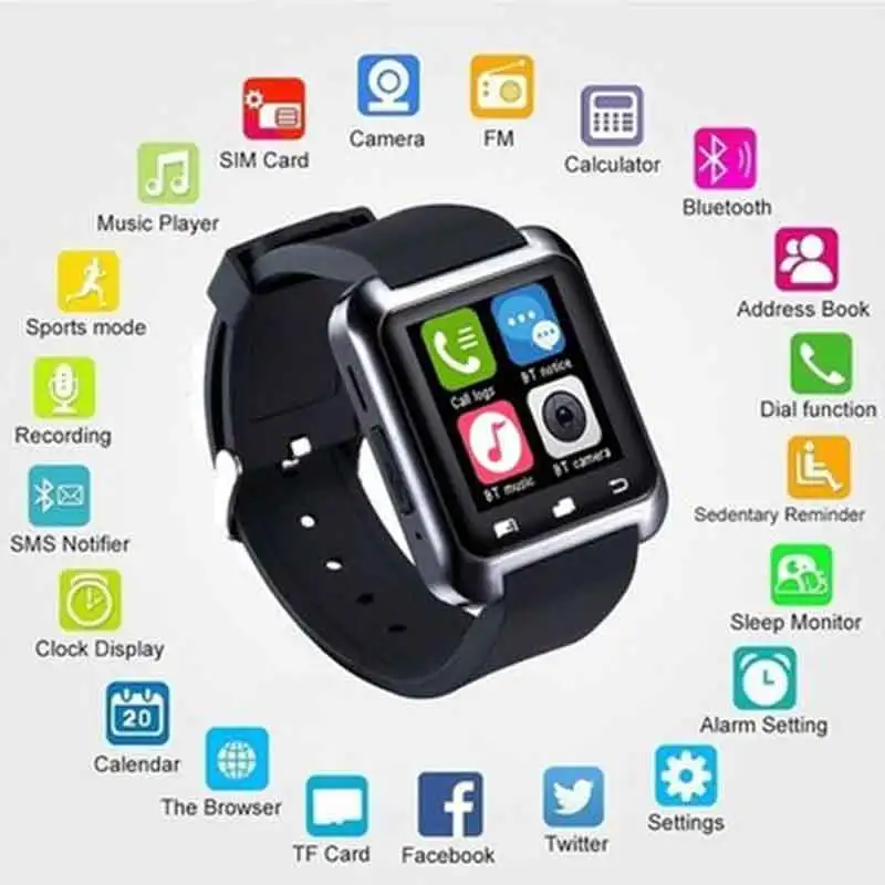 HATOSTEPED Bluetooth Music Smart Watch Remote Photography Sleep Monitoring Anti-lost Wrist Watch For IPhone Android IOS Black
HATOSTEPED Bluetooth Music Smart Watch Remote Photography Sleep Monitoring Anti-lost Wrist Watch For IPhone Android IOS Black