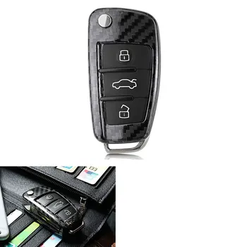 Carbon Fiber Remote Flip Key Cover Shell Case Car Key Covers Holder for A1 A3 A4 TT A6 Car Styling Accessories
Carbon Fiber Remote Flip Key Cover Shell Case Car Key Covers Holder for A1 A3 A4 TT A6 Car Styling Accessories
