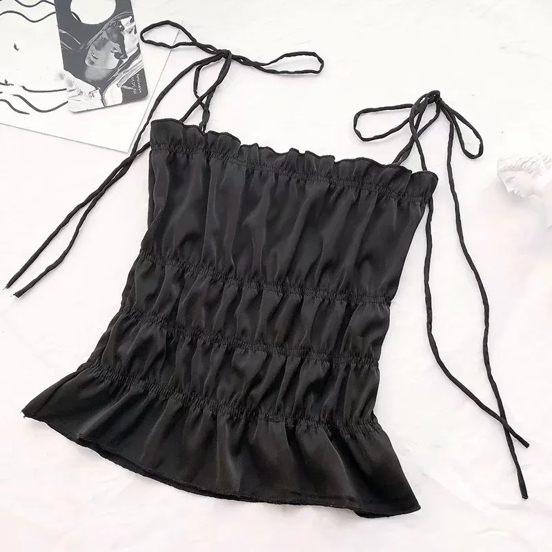 Summer Women Sexy Ruched Crop Tops Casual Tank Top Vest Sleeveless Sexy Camisole Camis Party Club Satin Top
Summer Women Sexy Ruched Crop Tops Casual Tank Top Vest Sleeveless Sexy Camisole Camis Party Club Satin Top