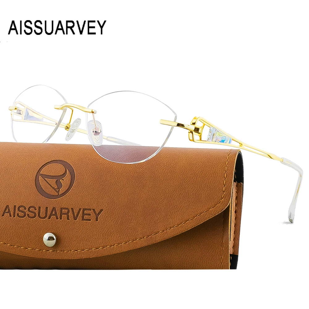 Titanium Cat Eye Rhinestone Glasses Frames for Women Crystal Prescription Rimelss Eyeglasses with Transparent Lens for Ladies
Titanium Cat Eye Rhinestone Glasses Frames for Women Crystal Prescription Rimelss Eyeglasses with Transparent Lens for Ladies