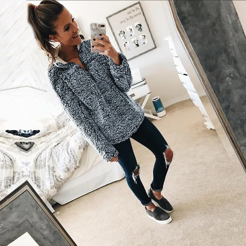 Autumn Winter Warm Hoodie Faux Fur Fluffy Flannel Women Sweatshirts Oversize ladies Hooded zipper Hoodies Female Pullover
Autumn Winter Warm Hoodie Faux Fur Fluffy Flannel Women Sweatshirts Oversize ladies Hooded zipper Hoodies Female Pullover