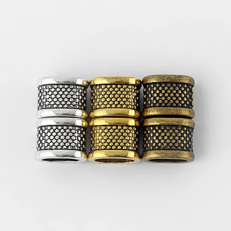 10pcs Antique Gold/Silver/Bronze Small Dot Charms Slider Spacer for 10*6mm Licorice Leather Cord Bracelet Jewelry Making Finding
10pcs Antique Gold/Silver/Bronze Small Dot Charms Slider Spacer for 10*6mm Licorice Leather Cord Bracelet Jewelry Making Finding