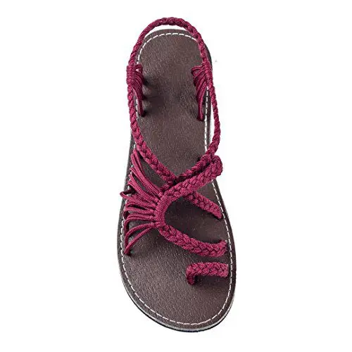 Retro Gladiator Sandals For Women Flat Sandals Bohemia Slip-on Flip Flops Beach Shoes Female Slides Rome Shoes Sandalia Feminina 17