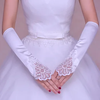 Female Gloves Fashion Women Red White Opera Stretch Satin Lace Glove Fingerless Applique Gloves Women Party Gloves
Female Gloves Fashion Women Red White Opera Stretch Satin Lace Glove Fingerless Applique Gloves Women Party Gloves