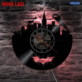 Vinyl Record Design Wall Lighting Classic Batman Arkham City Logo Wall Lamp Quartz Mechanism Black Vinyl Light Home Decor
Vinyl Record Design Wall Lighting Classic Batman Arkham City Logo Wall Lamp Quartz Mechanism Black Vinyl Light Home Decor