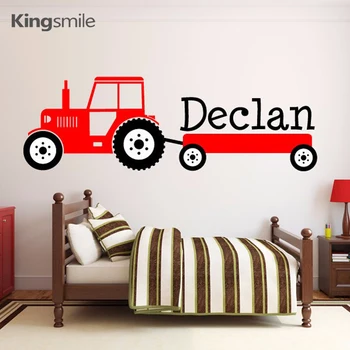 Cartoon Tractor Wall Sticker Graphics Custom Name Monogram Vinyl Wall Art Decals Boys Baby Bedroom Home Decor Size 140x50cm
Cartoon Tractor Wall Sticker Graphics Custom Name Monogram Vinyl Wall Art Decals Boys Baby Bedroom Home Decor Size 140x50cm