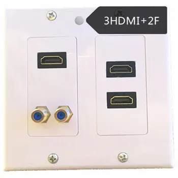 3HDMI Wall Plate Composite Video Audio Adapter Jack Outlet Panel HDTV ABS CCTV TV
3HDMI Wall Plate Composite Video Audio Adapter Jack Outlet Panel HDTV ABS CCTV TV