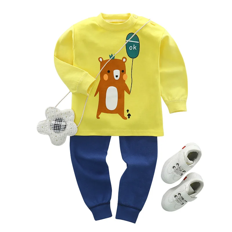 Cartoon Baby Boy Clothing Set Autumn Baby Girls Clothing Cotton Long Sleeve 2018 New Style Infant Clothes Baby Boy Clothes