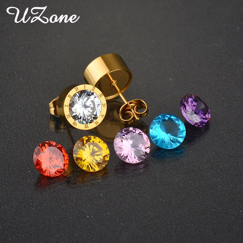 UZone Stainless Steel DIY Jewelry 7 Colors CZ Stone Famous Brand Interchangeable Earrings For Wedding
UZone Stainless Steel DIY Jewelry 7 Colors CZ Stone Famous Brand Interchangeable Earrings For Wedding