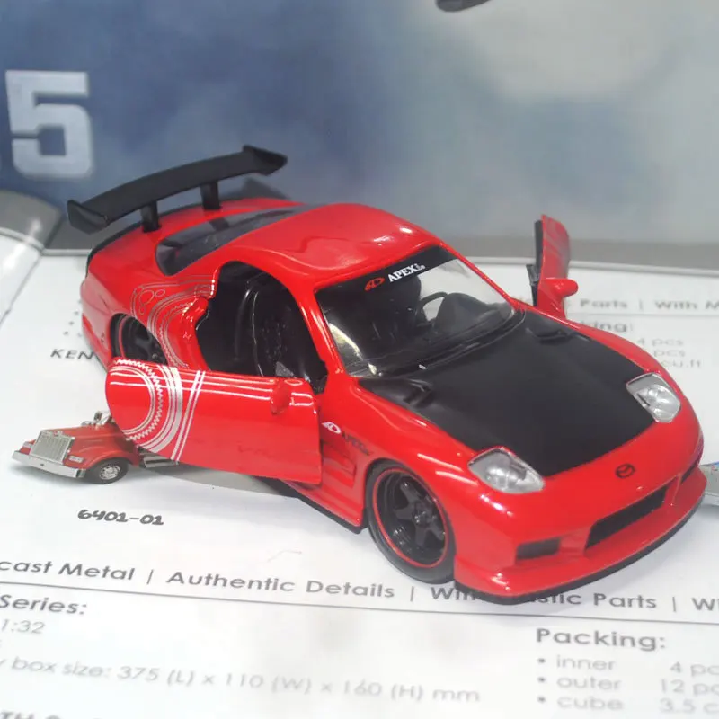 JADA 1/32 Scale Car Model Toys JAPAN 1993 MAZDA RX7 Diecast Metal Car Model Toy For Gift/Kids/Collection/Decoration
JADA 1/32 Scale Car Model Toys JAPAN 1993 MAZDA RX7 Diecast Metal Car Model Toy For Gift/Kids/Collection/Decoration