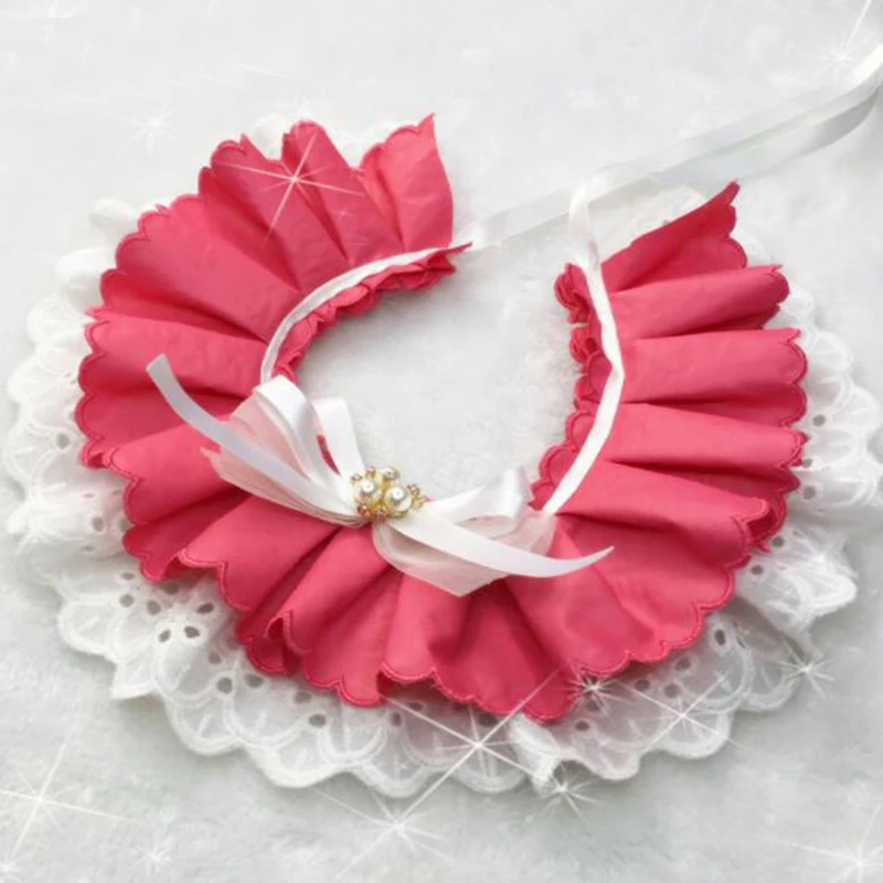 Pet Dog Accessories Bow-Knot Ties Handmade Dog Collar Puppy Lace Bib Neckties Adorn Pearl Bell For Small Dogs Grooming Supplies
Pet Dog Accessories Bow-Knot Ties Handmade Dog Collar Puppy Lace Bib Neckties Adorn Pearl Bell For Small Dogs Grooming Supplies