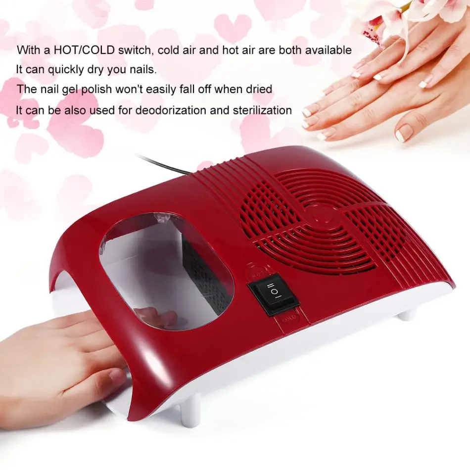 2018 Hot Cold Air Nail Polish Dryer Er With Fan Manicure Tools 1 X Nail Polish Dryer