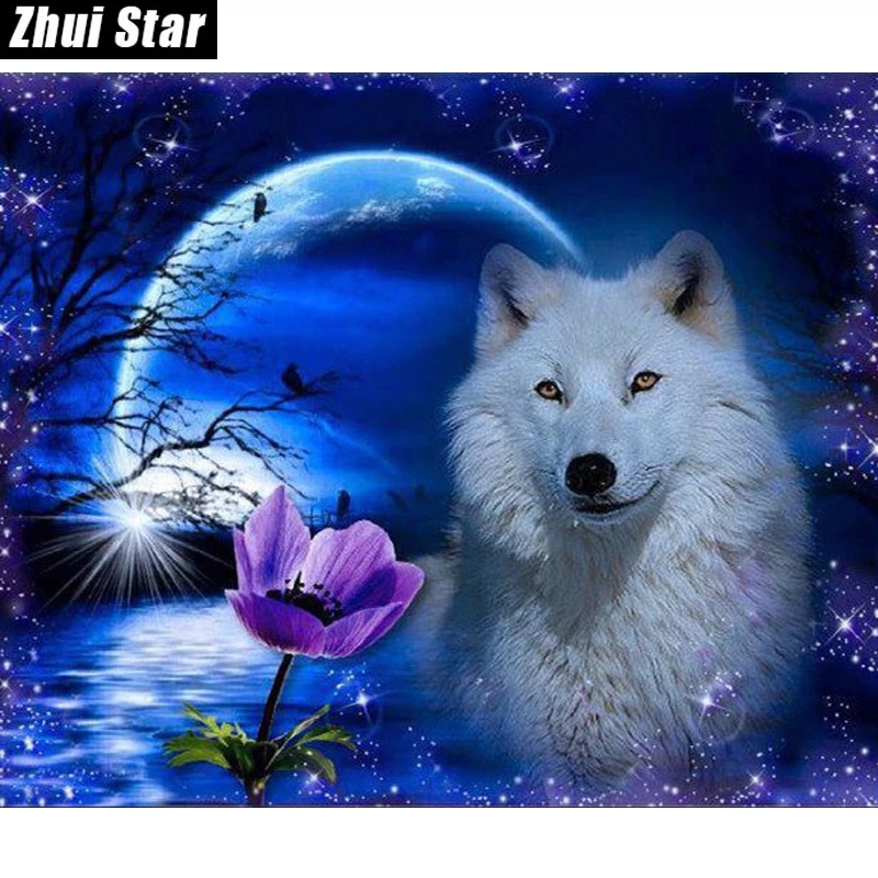 DIY Diamond Painting Needlework Flowers Full Square Drill Mosaic Diamond embroidery Wolf Pattern Decoration Painting Icon
DIY Diamond Painting Needlework Flowers Full Square Drill Mosaic Diamond embroidery Wolf Pattern Decoration Painting Icon