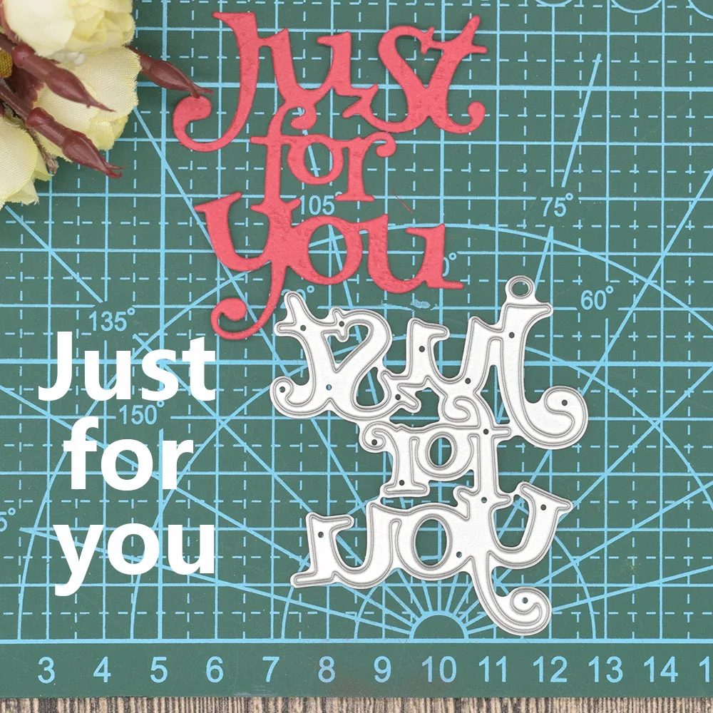 Just for You Metal Cutting Dies Words for Scrapbooking Album Birthday Gift Card Making Paper Embossing Dies
Just for You Metal Cutting Dies Words for Scrapbooking Album Birthday Gift Card Making Paper Embossing Dies