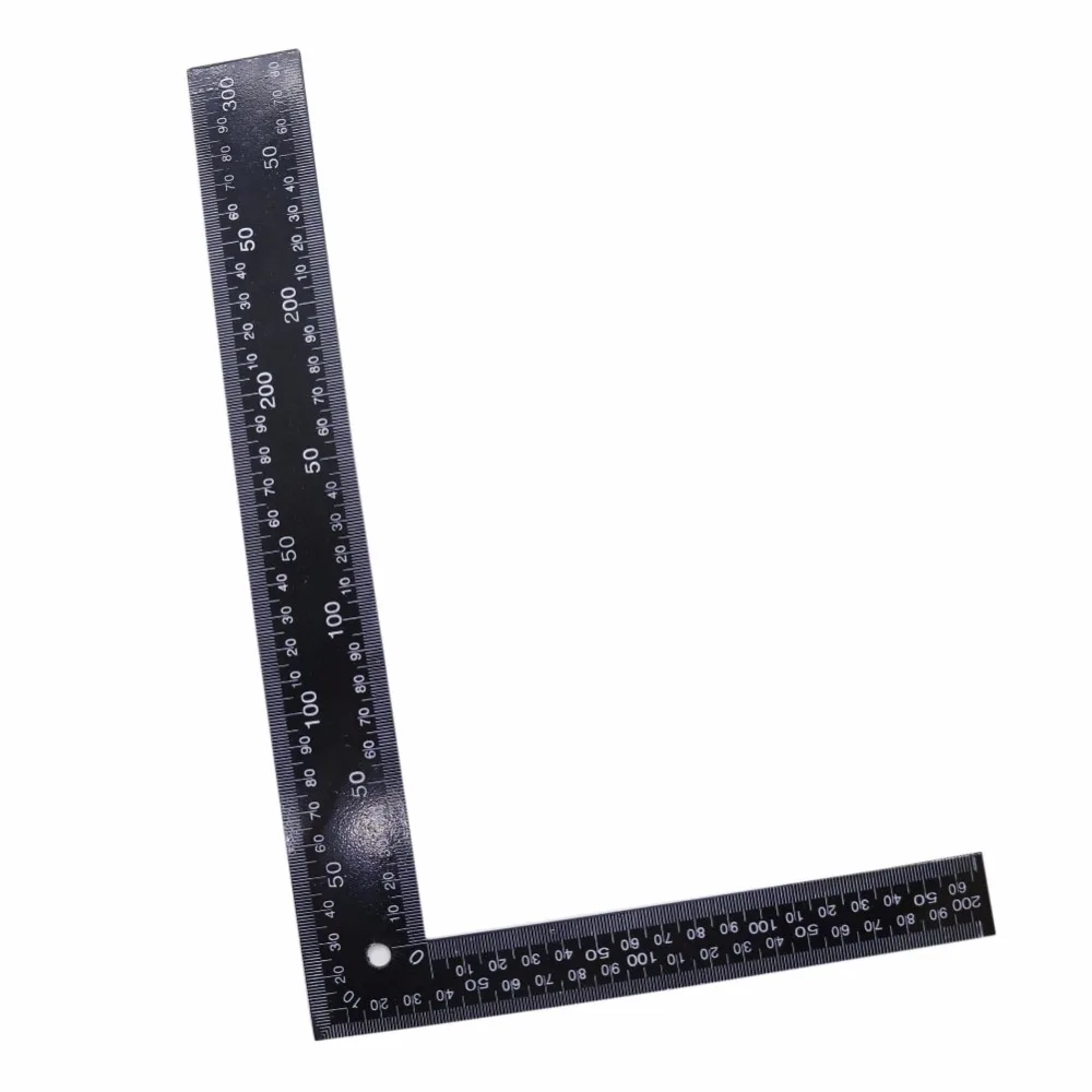 Black Right Angle Ruler L Type 90 Degree Positioning Measurement Tools