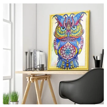 5D Shaped DIY Color Diamond Painting Owl Embroidery Diamond Rhinestone Mosaic Accessories Animal Gift Decoration 
5D Shaped DIY Color Diamond Painting Owl Embroidery Diamond Rhinestone Mosaic Accessories Animal Gift Decoration